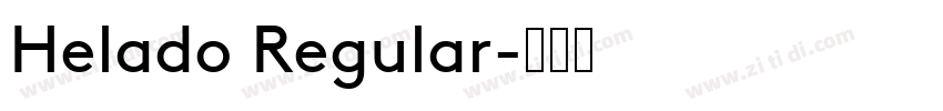 Helado Regular字体转换